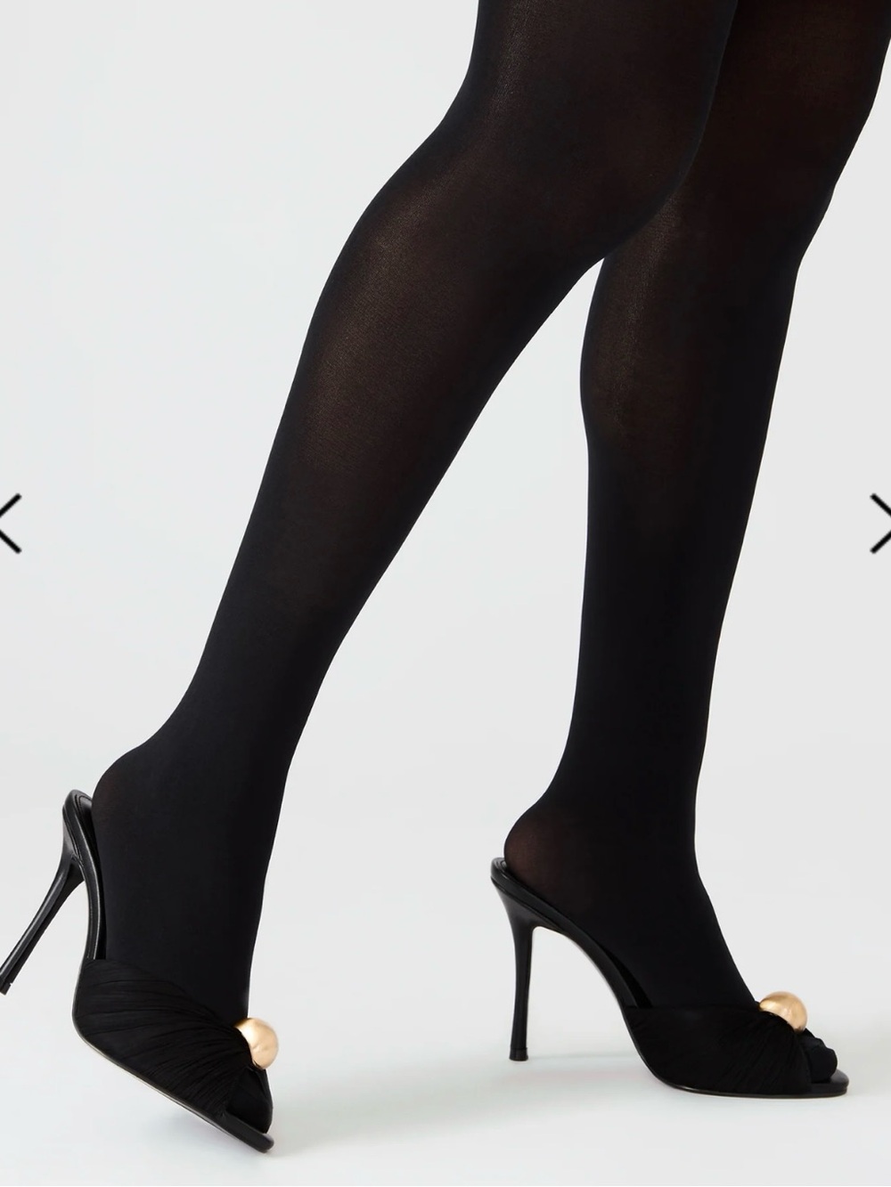 Steve Madden Black Satin Open-Toe Heels with Gold Accent PRIYA womens size 7 - Picture 6 of 6